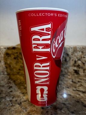 Coca-Cola Collector’s Edition Cup Boston Stadium June 26 2006 Norway v FRA